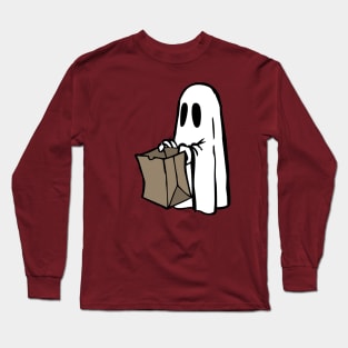 Cute Spooky Little Ghost. Long Sleeve T-Shirt